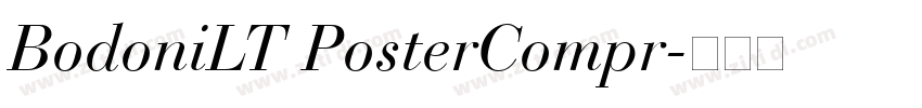 BodoniLT PosterCompr字体转换
